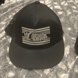 Sketchy tank trucker hat.